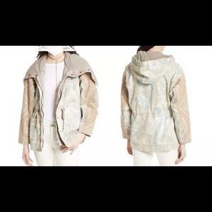 Free People Layered tie dye Parka Retail $298